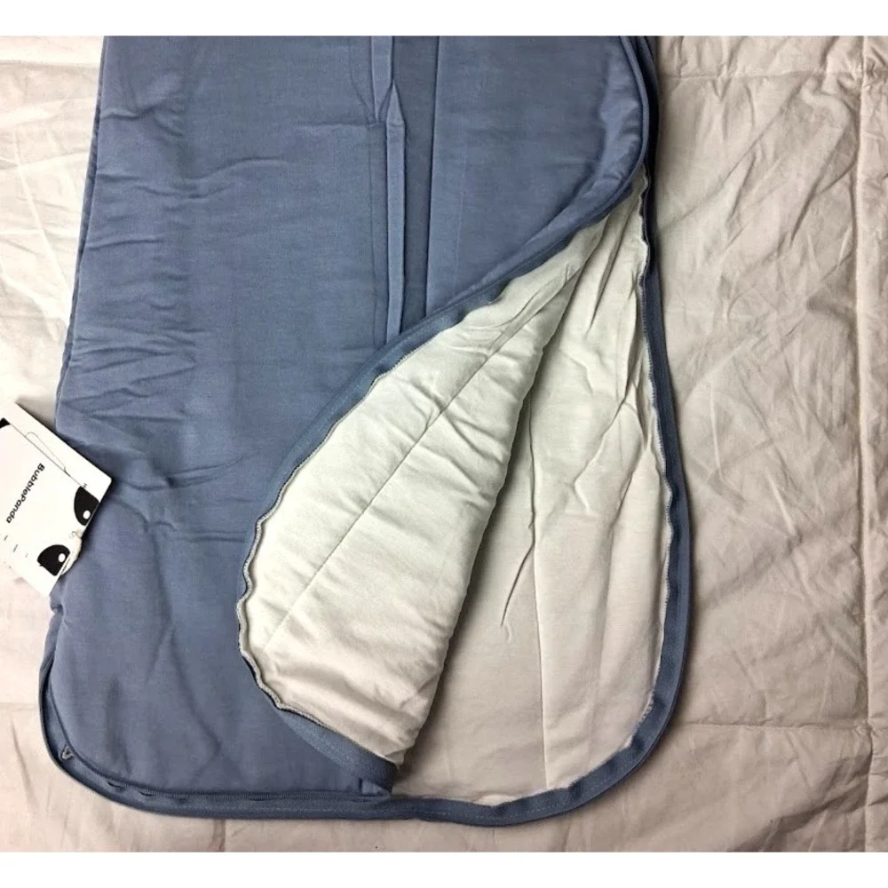 BubblePanda Blue 2.5 Tog Bamboo 7-18 lbs Rayon Bamboo Sleepsack Unisex NEW Small